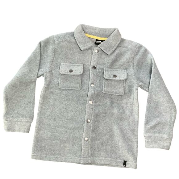 Quicksilver Boys Shirt Jacket Gray Size Medium NWT - Picture 1 of 5